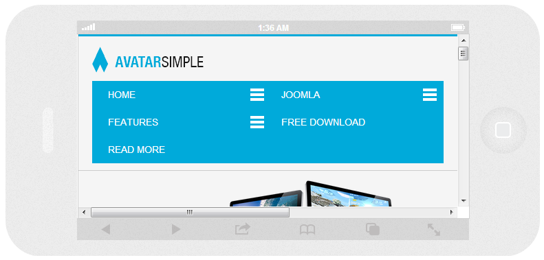 Avatar Simple - responsive joomla template